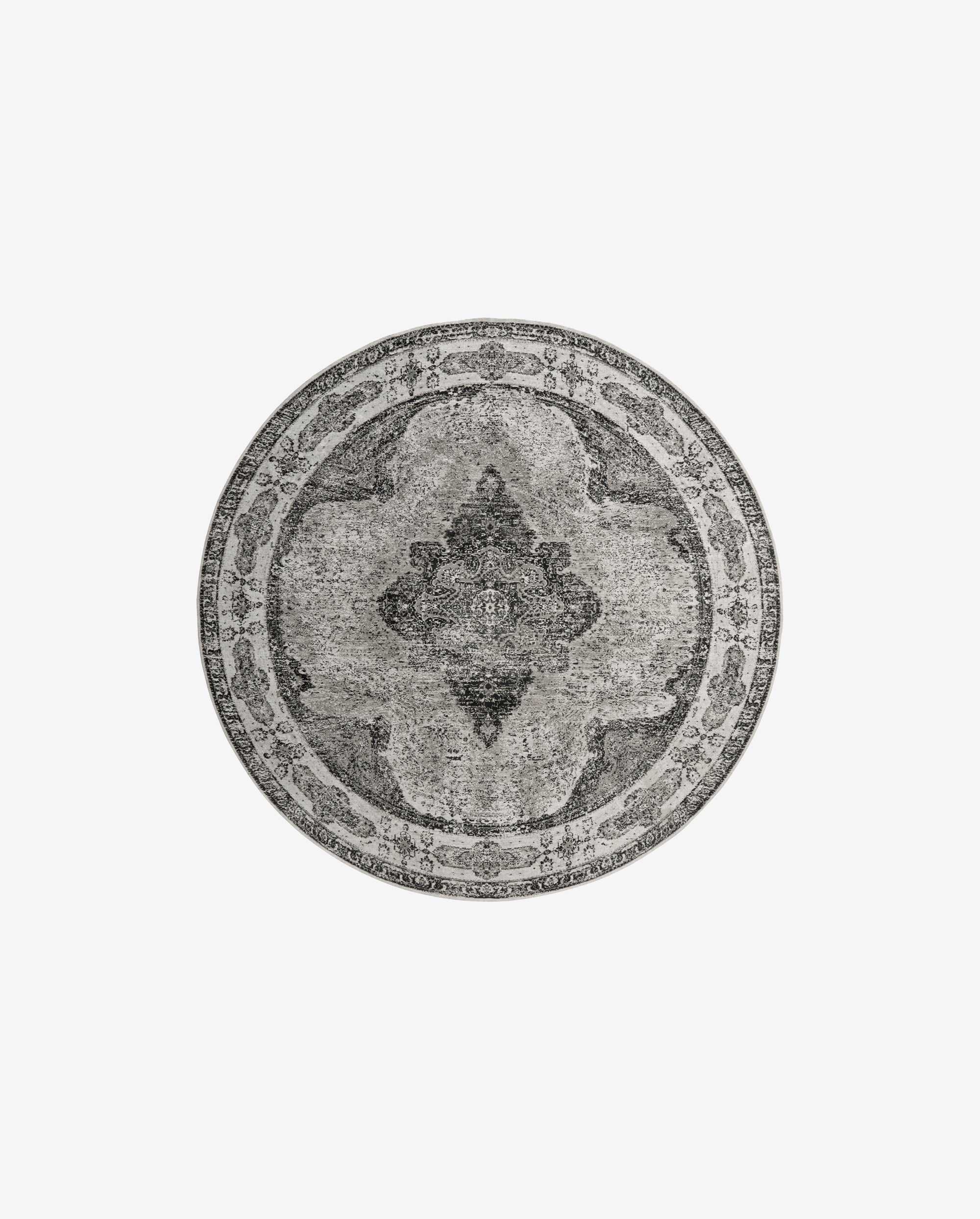 VENUS geweven vloerkleed, D240 - stoffig grijs