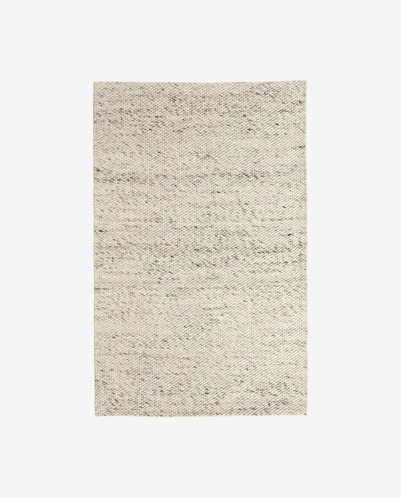 LARA rug, wool, ivory/grey