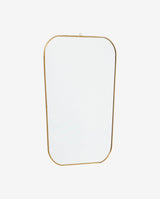 MYNA-Spiegel, quadratisch mit abgerundeten Kanten – golden