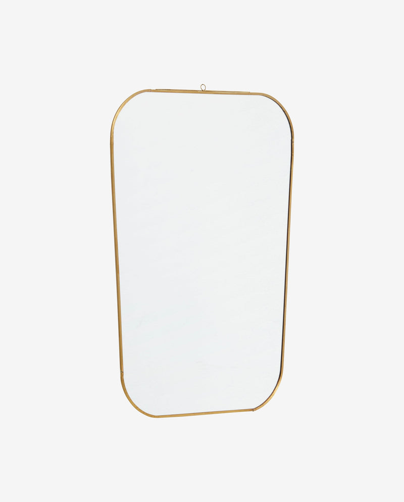MYNA mirror, square w/rounded edges - golden