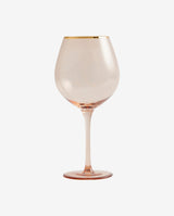 GOLDIE wine glass w. gold rim