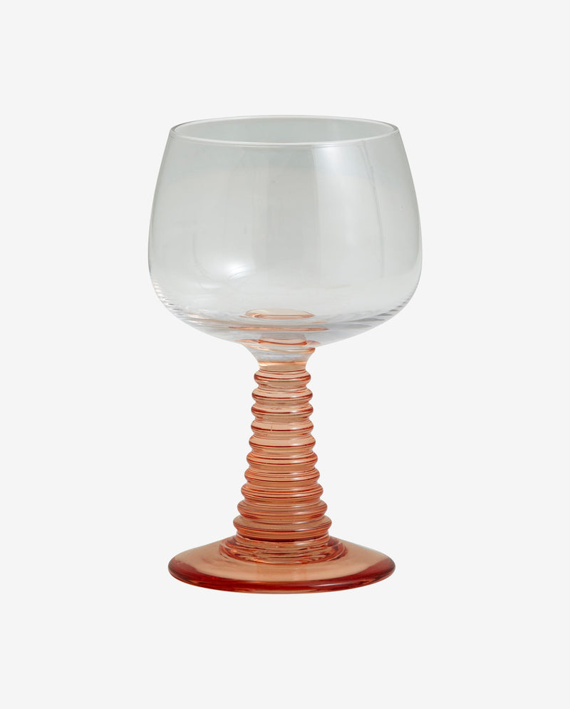 GORM wineglass, pink stem