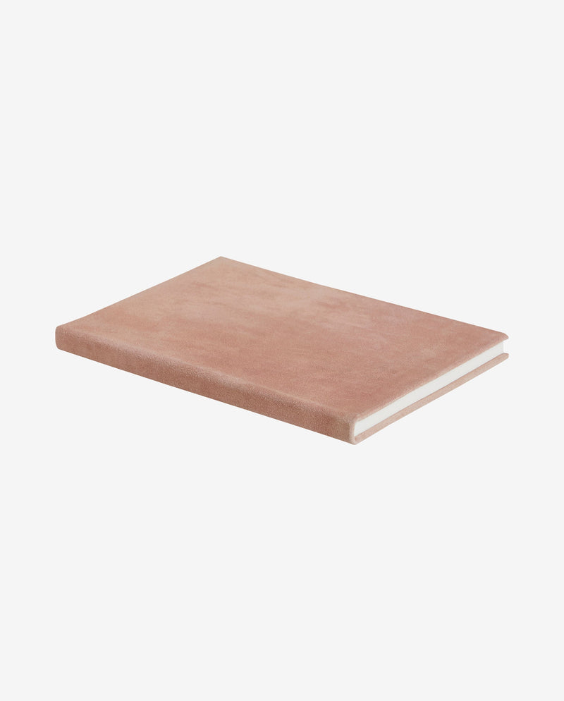 TONGA notebook, suede, rose large