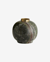 ULVA candle holder, green marble