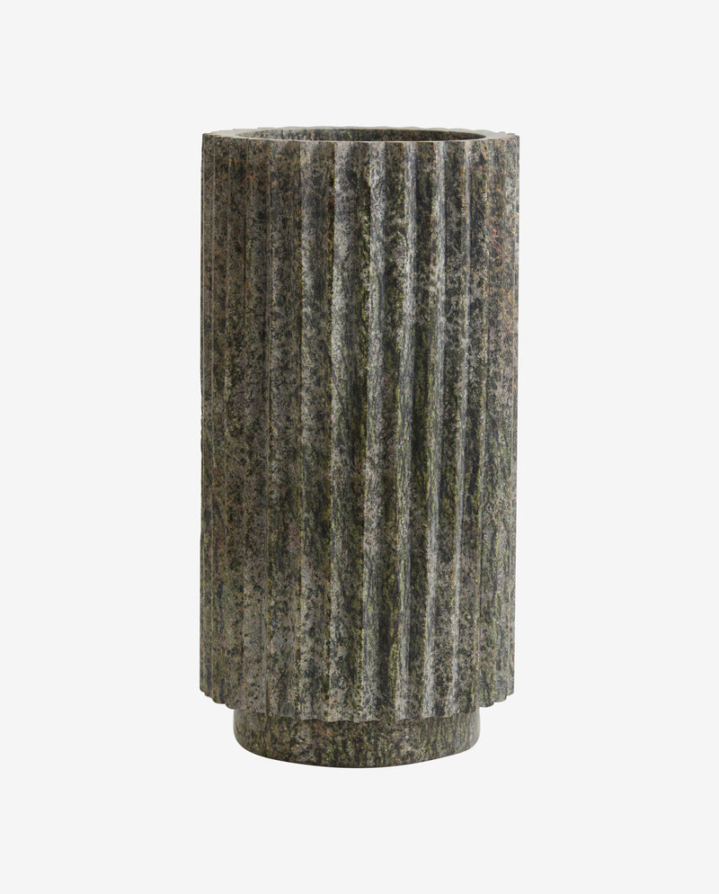 LOON vase, green marble