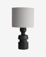 LOKE table lamp - black w/ grey shade