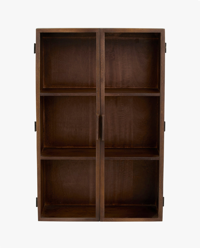 NANGO wall cabinet, 2 door, dark brown
