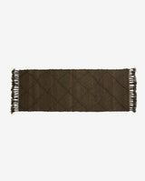 JUTAN rug, M, brown/green melange