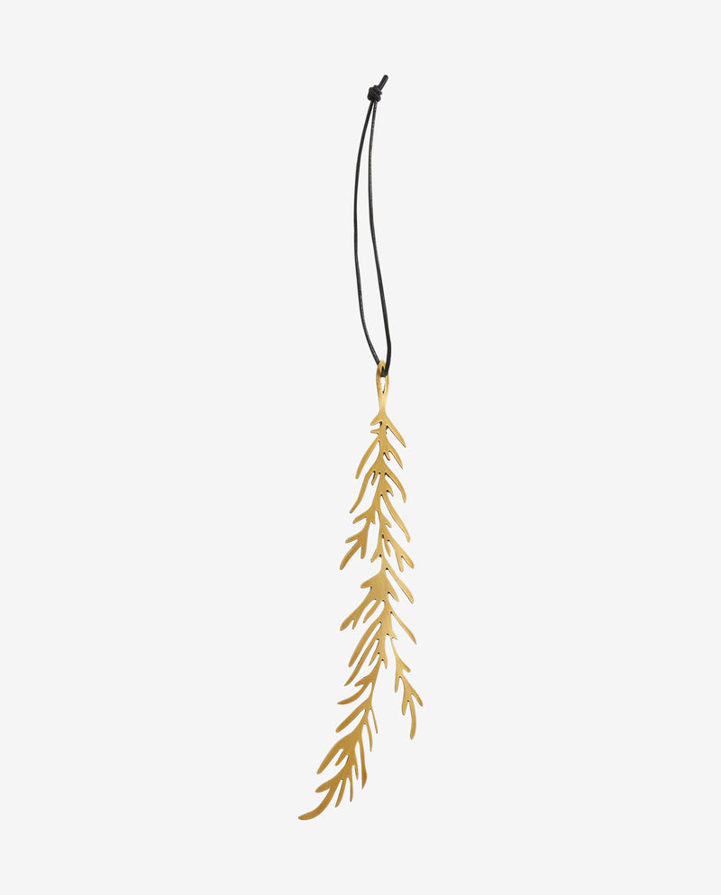 METALA long ornament - brass metal