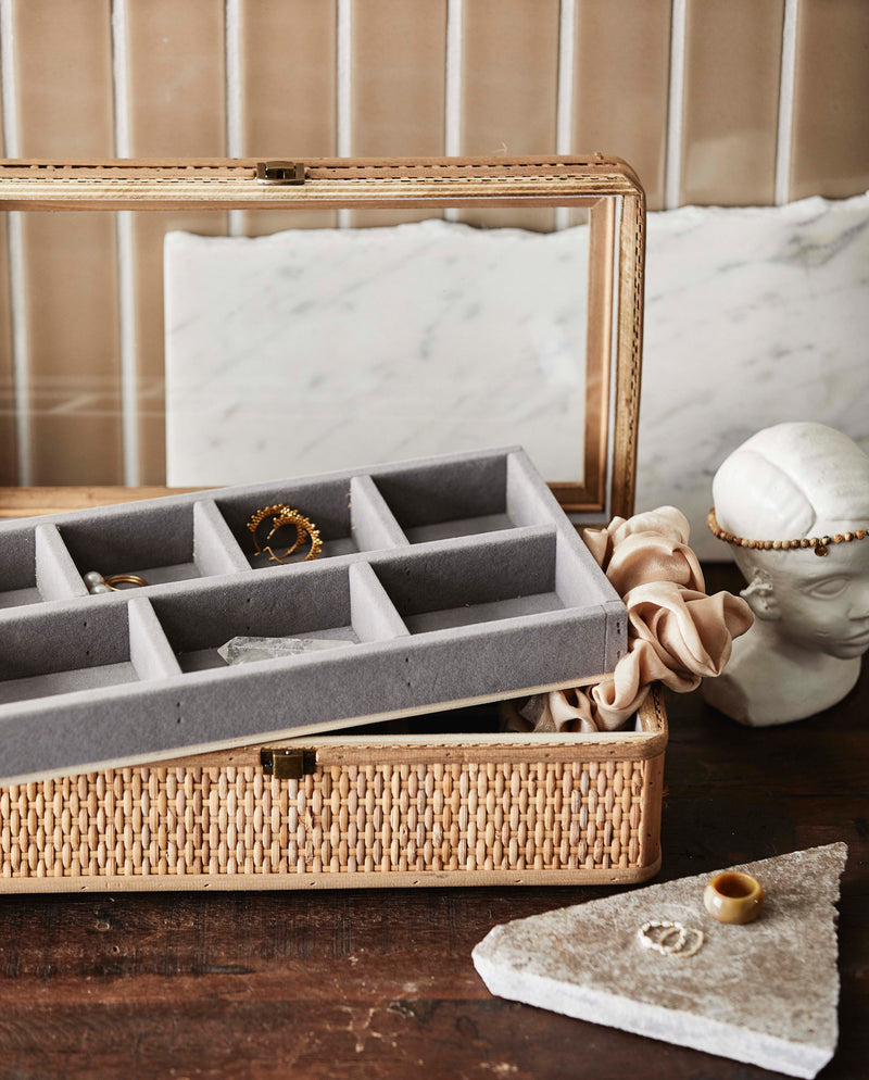 Mini Jewelry Box, Rattan Woven Box for Jewelry Storage, Birthday Gifts and  Wedding Gift Box 