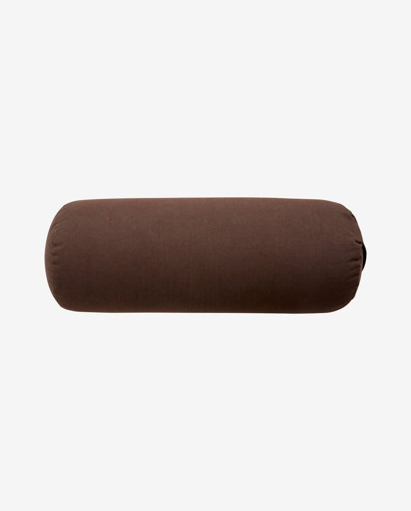YOGA bolster, large, round - choco brown