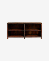 WOODIE display cabinet, light brown stain finish