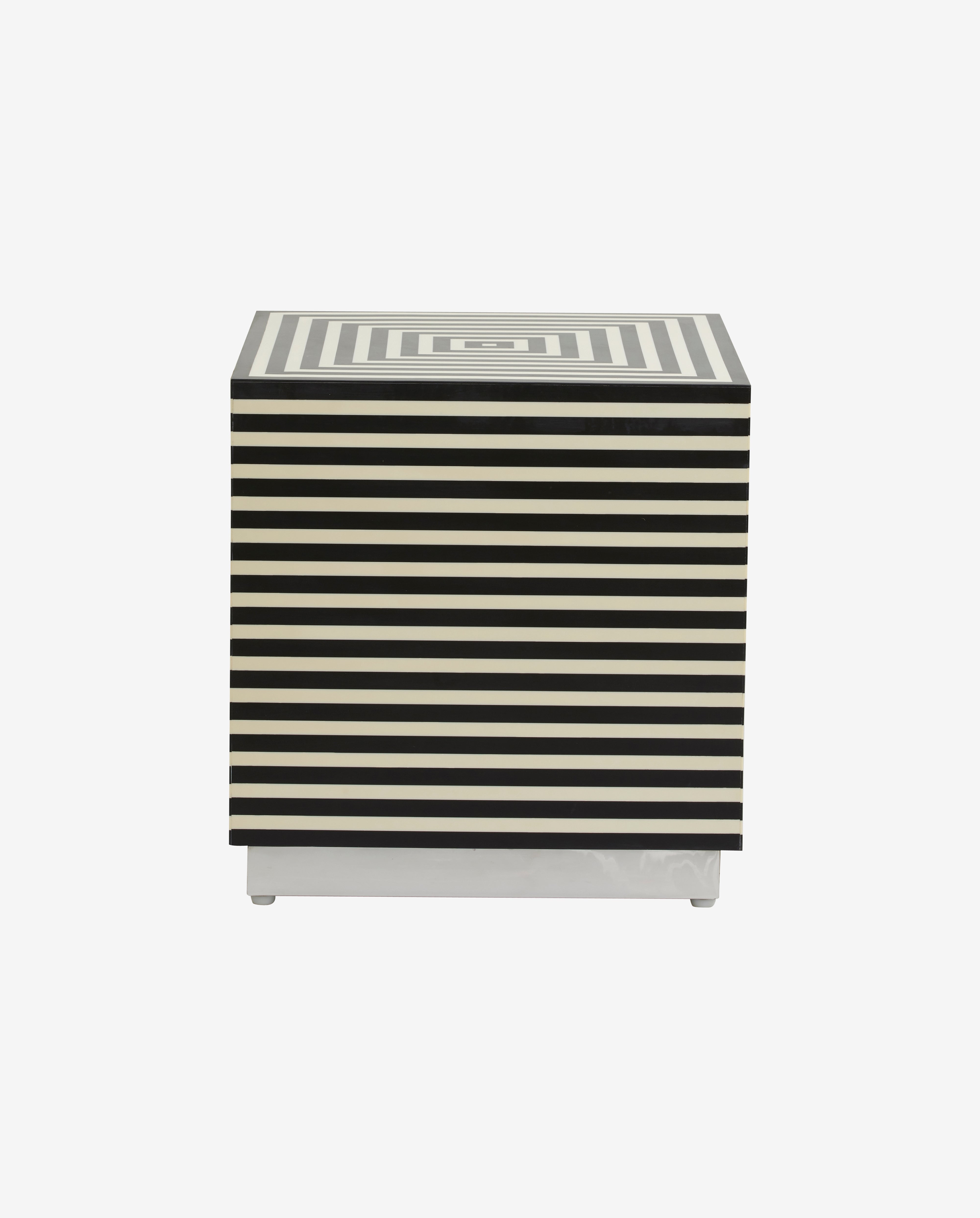 Table basse TAURA - noir/ivoire