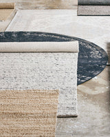 LARA rug, wool, ivory/grey