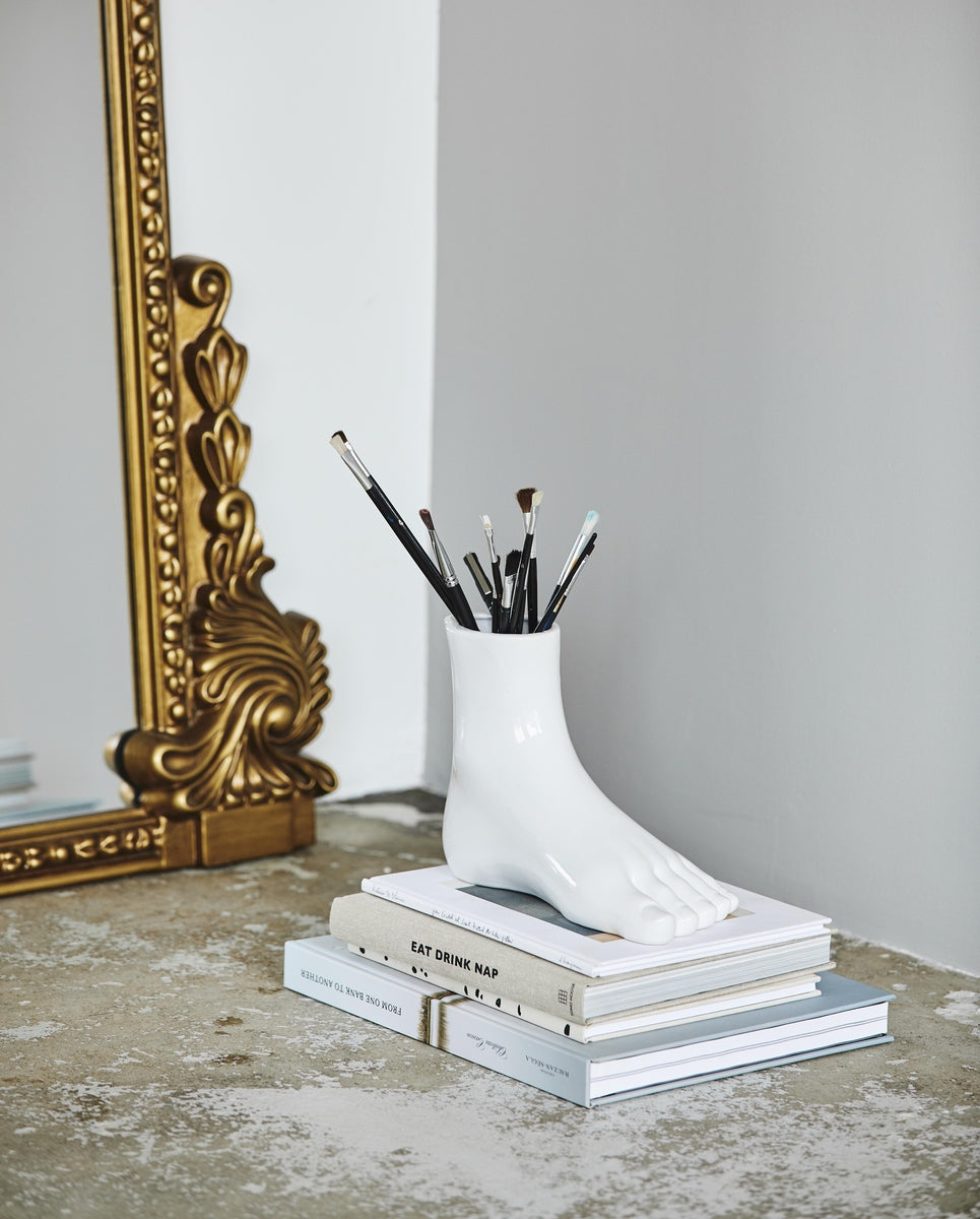 piede ARUBA, vaso, bianco