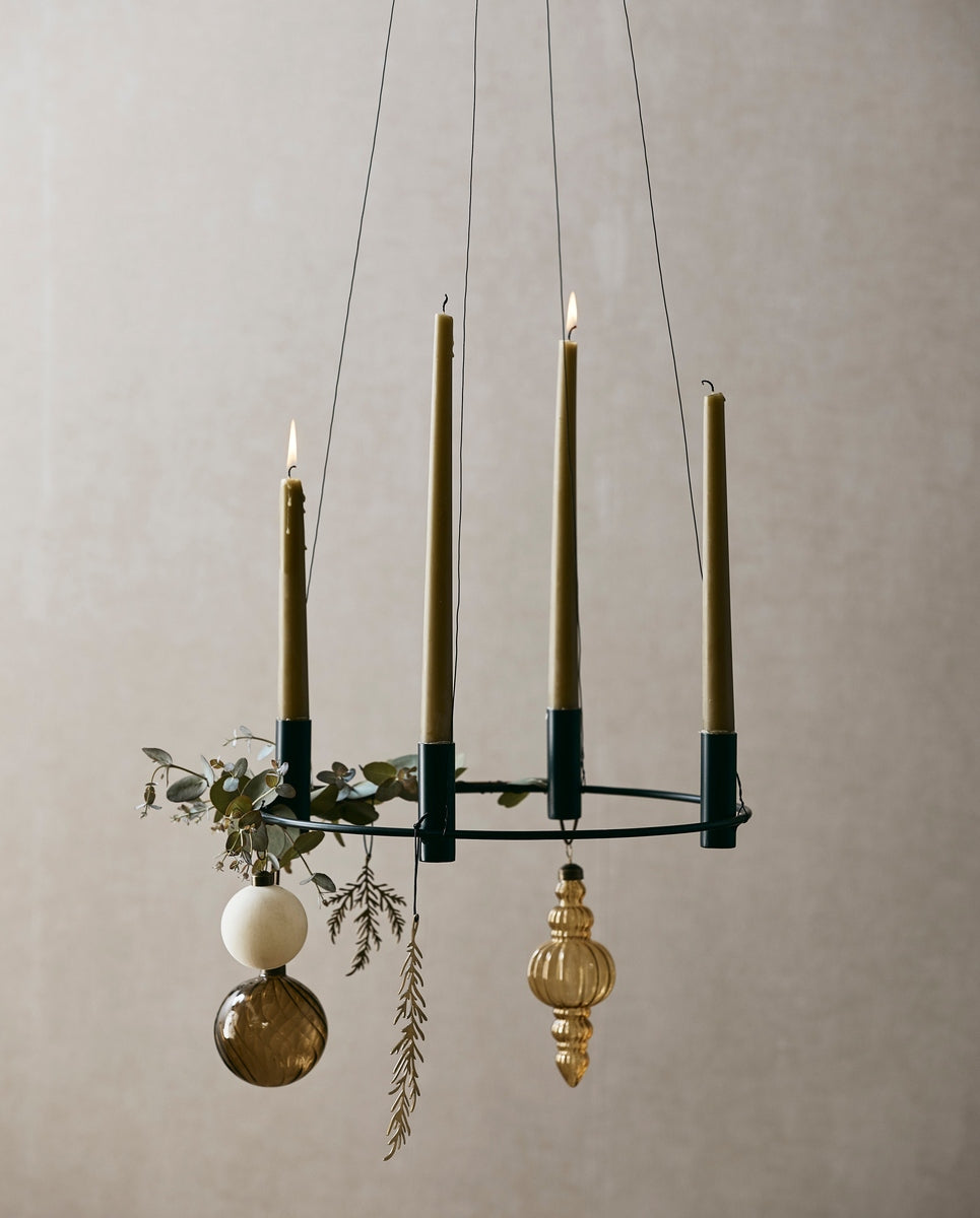 Portacandele IRONA, per 4 candele, nero