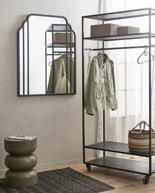 ALTA iron wardrobe rack, black