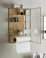 ADA wall cabinet, L, 3 shelves, gold