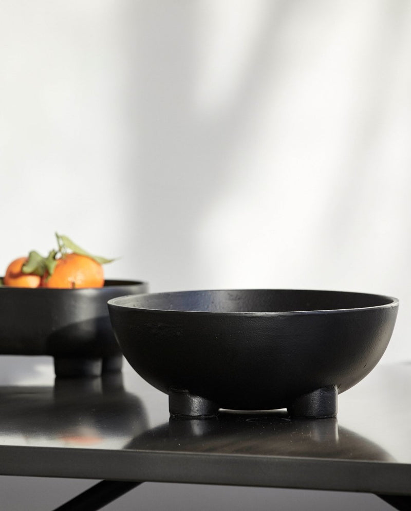 ASPO bowl, black, round