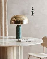 Lampe de table ATLAS - avec marbre vert