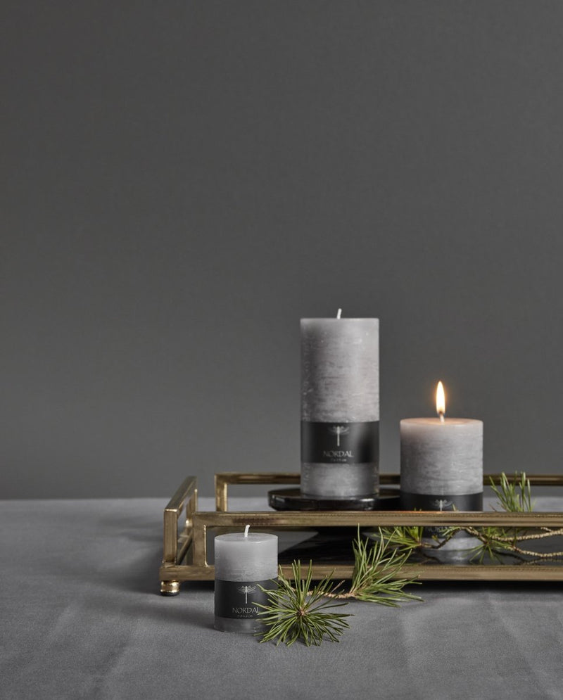 Candle, S - grey