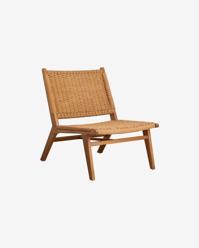 CLUB lounge chair, teak/weaving