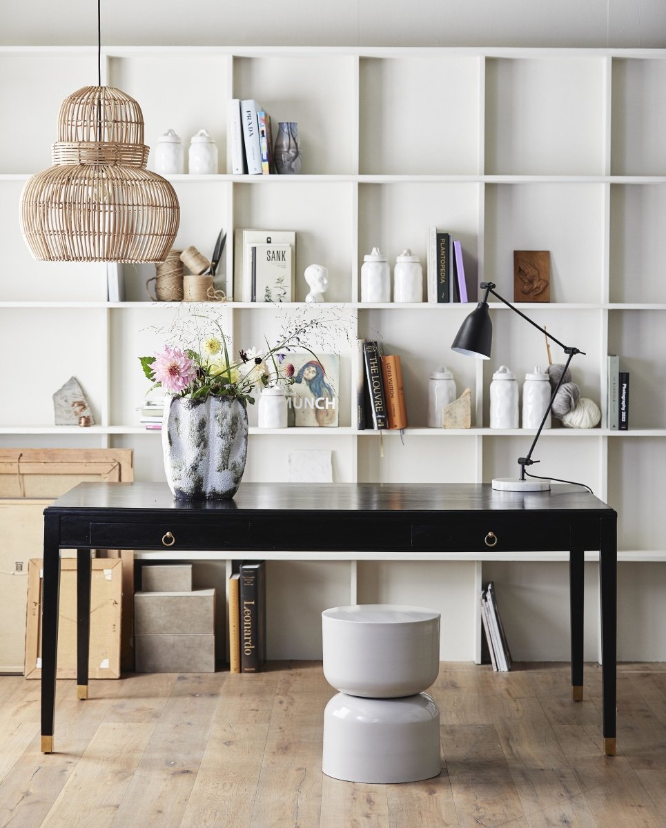 EMS bureau met 2 laden, L - zwart