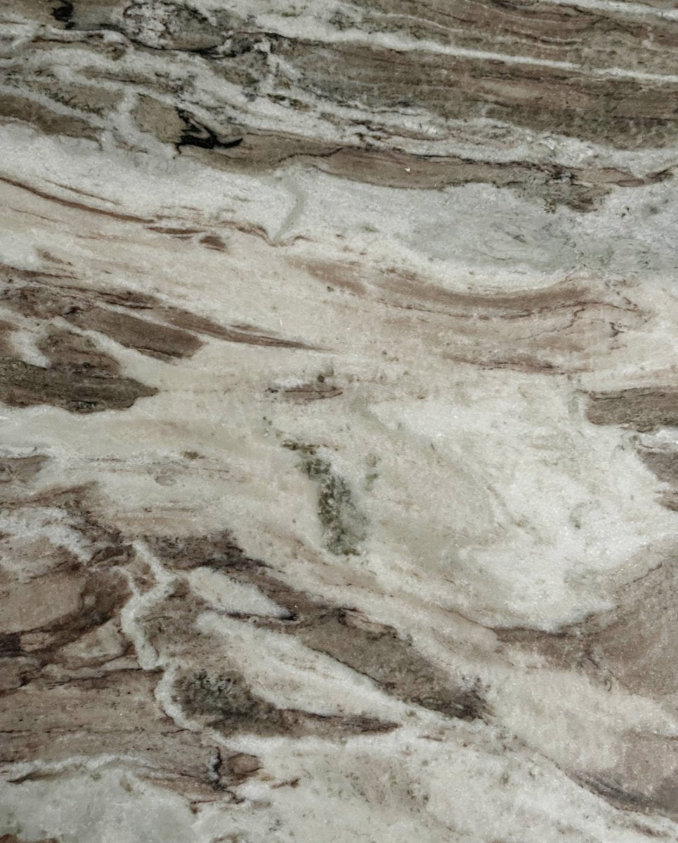 Table basse ronde ERIE - plateau en marbre ivoire