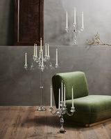 FARA candle holder, f/3 candles, clear