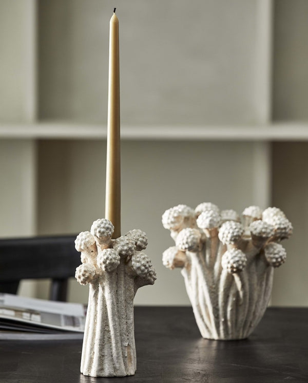 FUNGI candleholder, offwhite