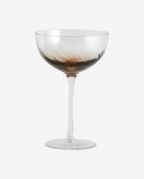 GARO cocktailglas - h18 cm - klar glas/brun - nordal.dk
