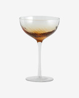 GARO cocktailglas - h18 cm - klar glas/ravgul - nordal.dk