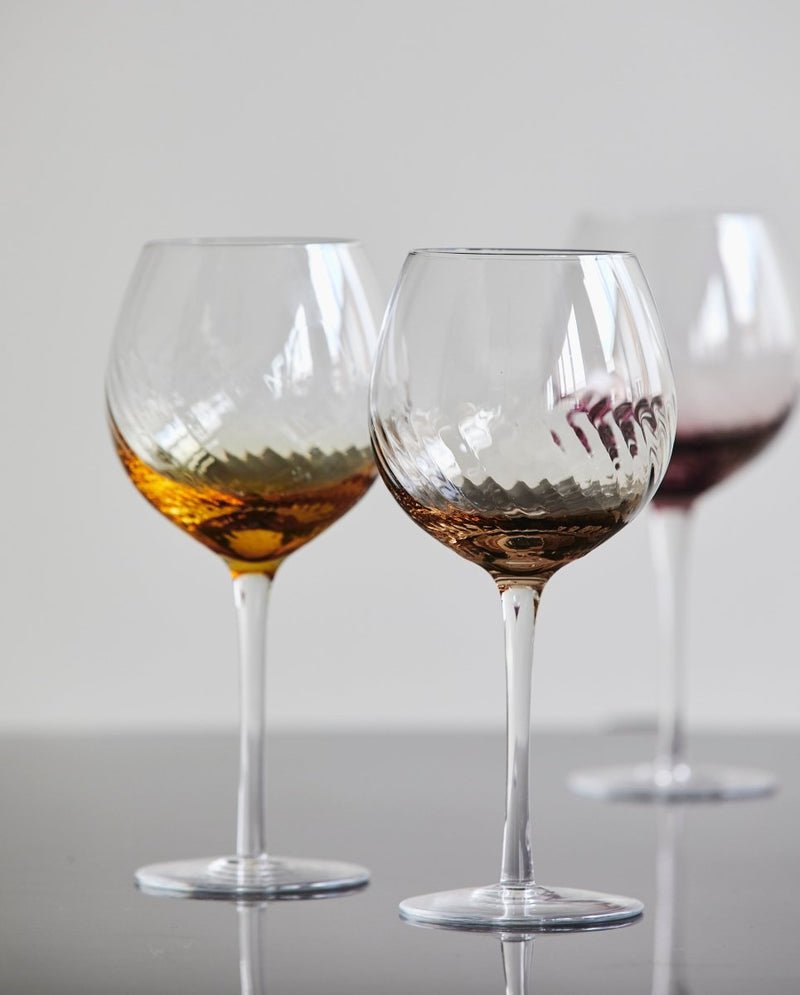 GARO wine glass, amber