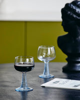 GORM wineglass, light blue stem