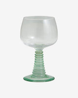 GORM vinglas med lysegrøn stilk - h14 cm - nordal.dk