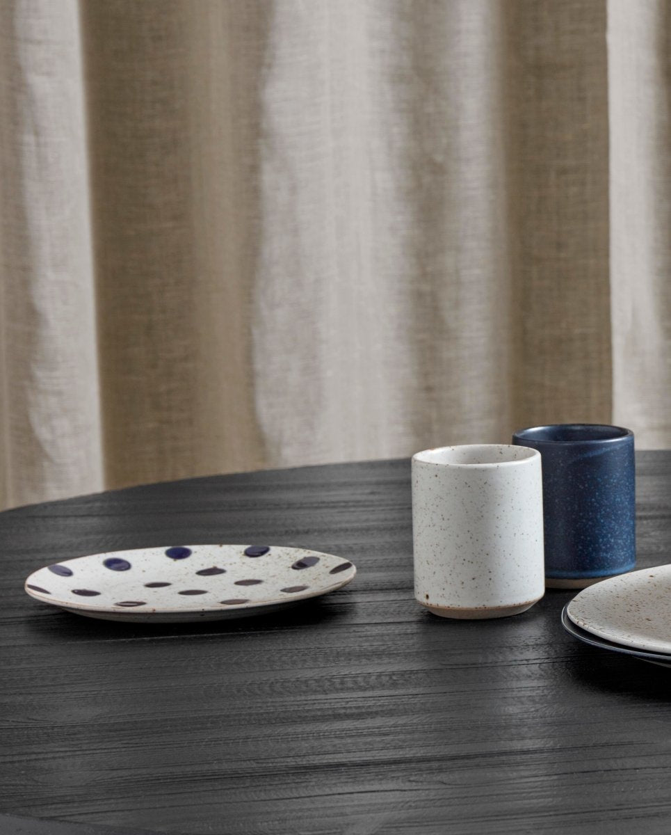 GRAINY stippenplaat, S, zand/donkerblauw