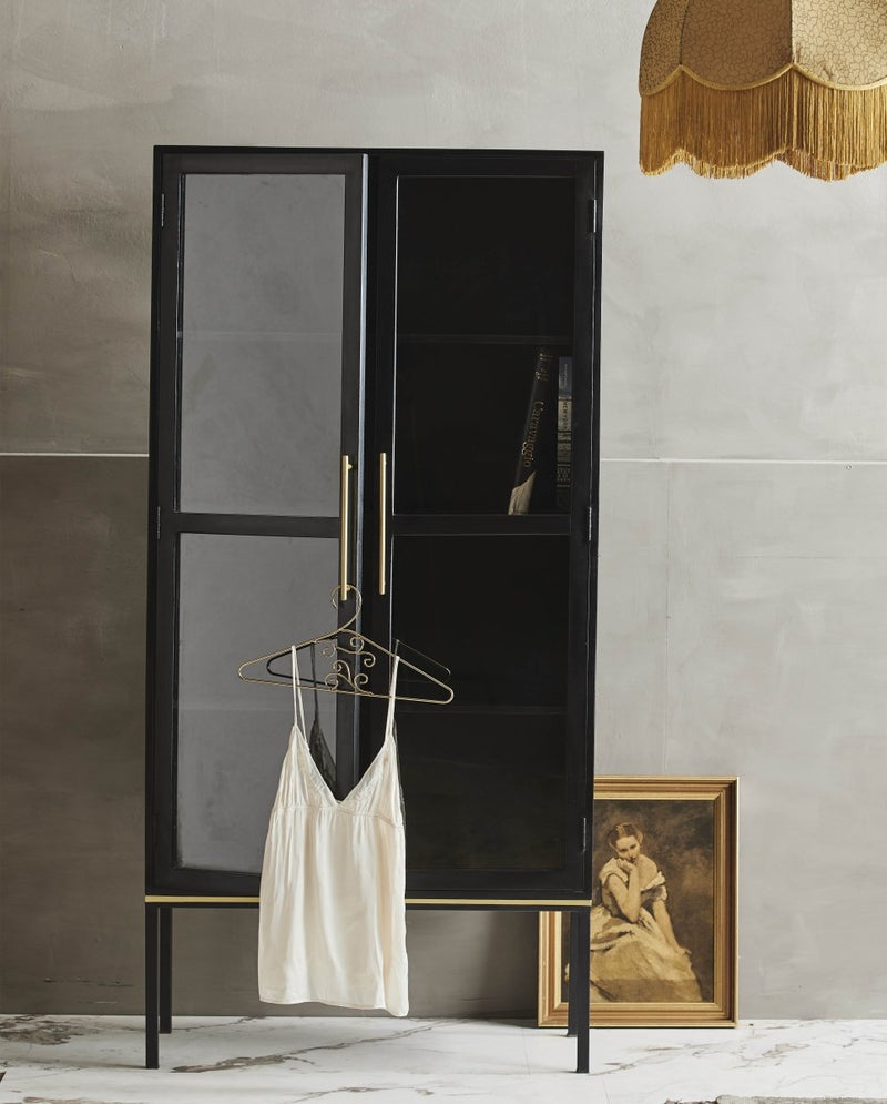 KOSHI black cabinet w/golden detail