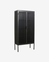 LIAO vitrineskab i jern - 187x90 - sort - nordal.dk