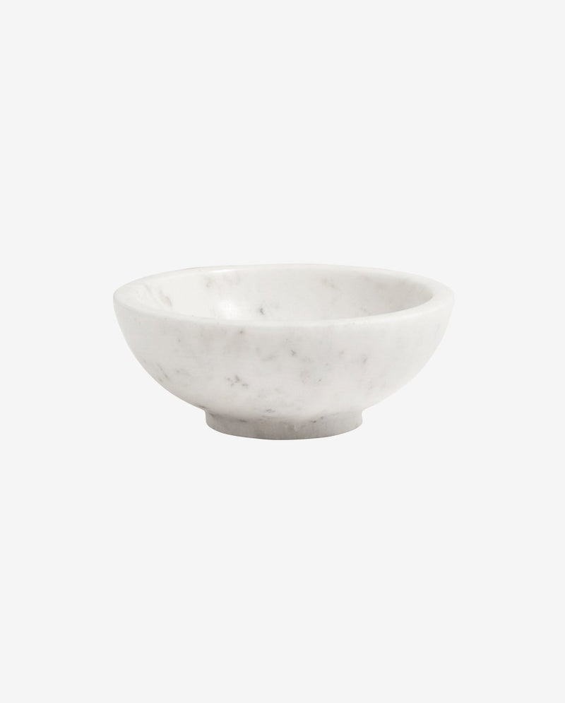 MARBLE skål i marmor - ø13 cm - hvid - nordal.dk