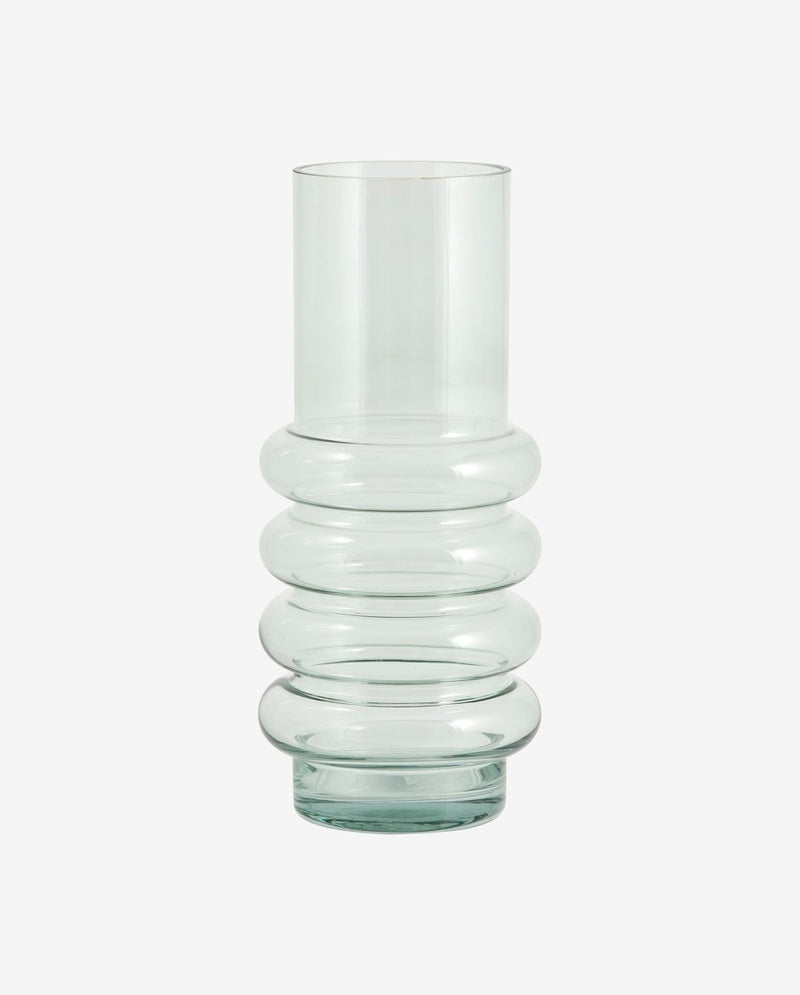 MAUI vase i glas - large - h36 cm - lys grøn - nordal.dk