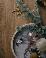 METALA long ornament - brass metal