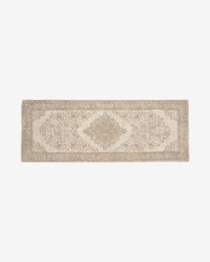 PEARL vævet bomuldstæppe - 75x200 - sand/beige - nordal.dk