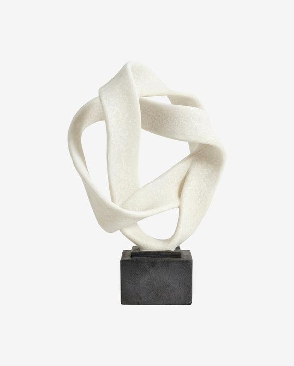 ROSALA skulptur til dekoration - h43 cm - sort/hvid - nordal.dk