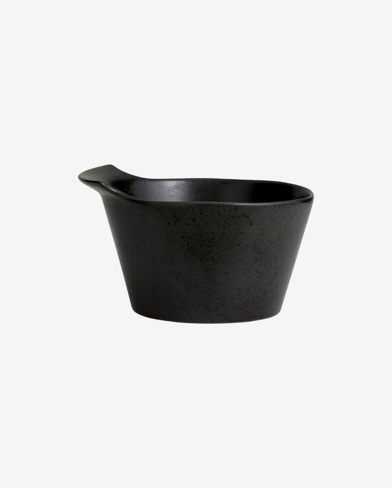 TORC skål i keramik med håndtag - M - ø18 cm - sort - nordal.dk