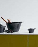 TORC ceramic bowl, M, brown/black glaze