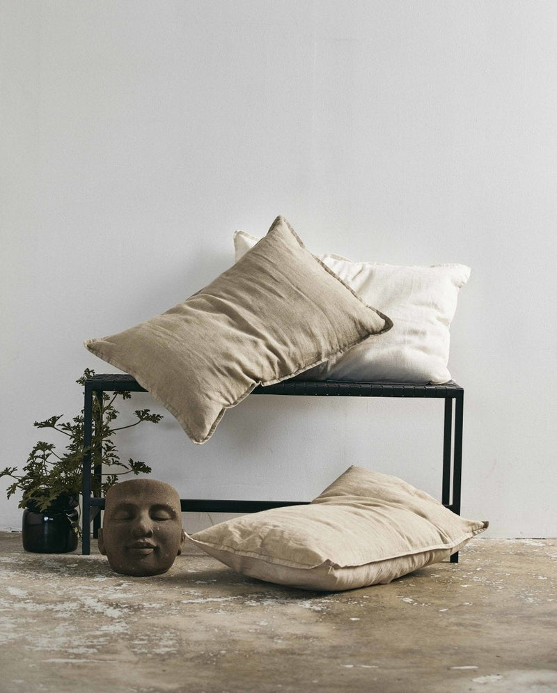 VELA cushion cover linen, off white