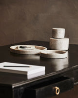 VINGA dish, small, brown marble
