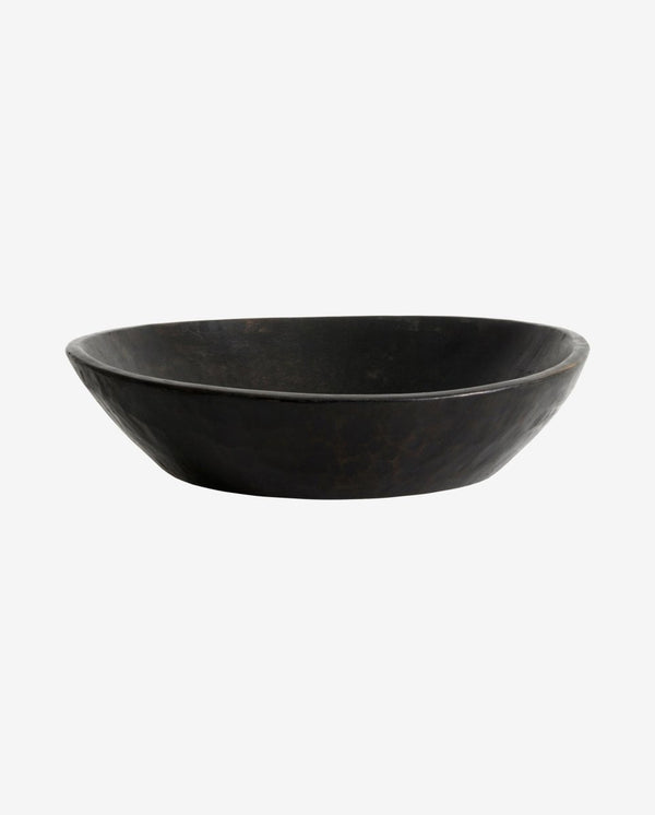 WOODEN original indisk skål i træ - ø40 cm - sort - nordal.dk
