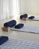YOGA meditation bolster, dark blue